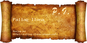 Pallag Ilona névjegykártya